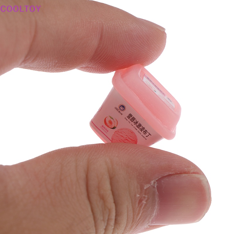 Set Khay Đựng Kem / Đồ Chơi Nội Thất Trang Trí Nhà Búp Bê Tỉ Lệ 1: 12