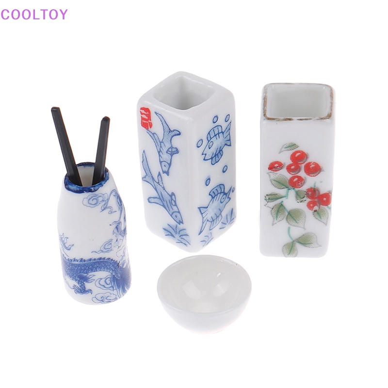 Cooltoy Giá Đỡ Đũa Mini Bằng Gốm Tỉ Lệ 1: 12 Trang Trí Nhà Búp Bê