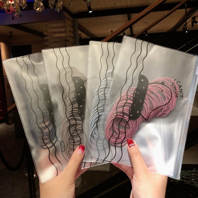 Set 50 Dây Buộc Tóc Cao Su Co Giãn Cho Nữ