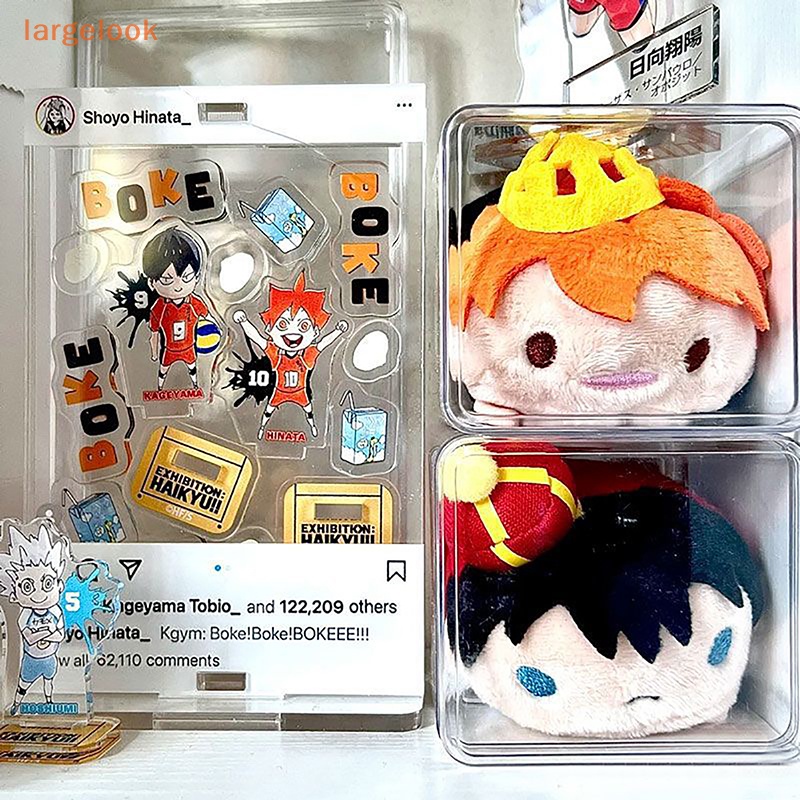 Bộ 2 Hộp Đựng Búp Bê Trưng Bày Bằng Nhựa Trong Suốt Chống Nước Chống Bụi