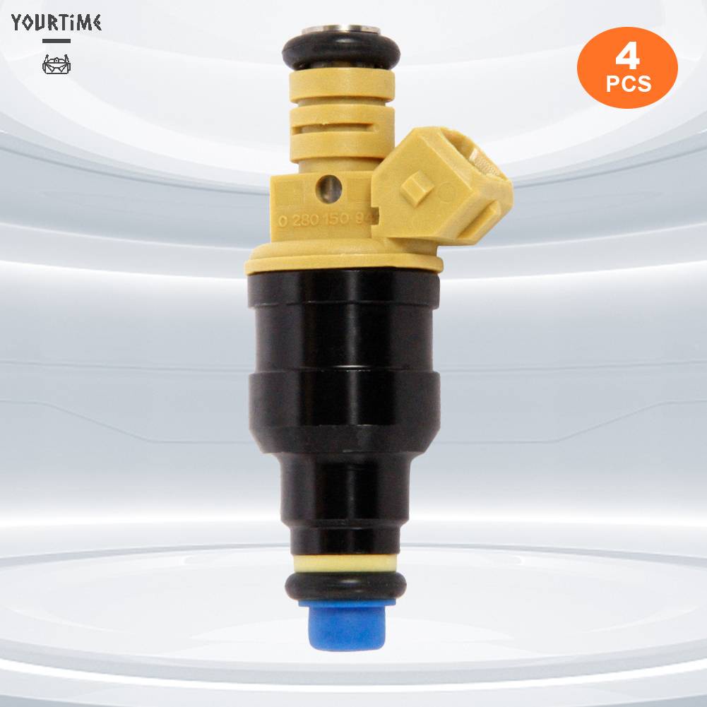 Set 4 / 4 Đầu Phun Nhiên Liệu 4 Lỗ Tiện Dụng Chất Lượng Cao 0280150909 Phụ Kiện Chuyên Dụng Cho Xe Hơi Ford 93-03 F-250 E-250 5.0L / 5.4L