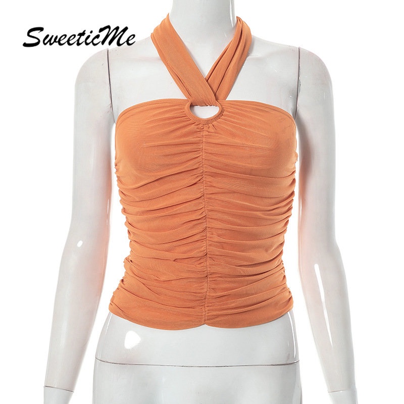 Áo Tank Top Ôm Dáng Màu Trơn Thời Trang 2023 Gợi Cảm Cho Nữ