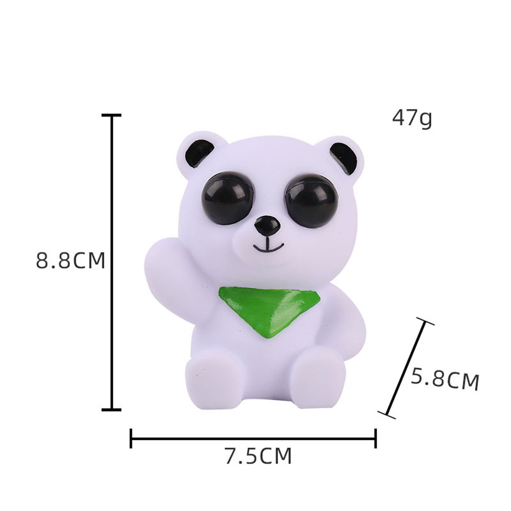 Còn hàng Pinch Music Bóp Gấu dâu mắt lồi Đồ chơi giải nén Đồ chơi thông hơi Đồ chơi nhỏ bật lại chậm để giải nén và véo nhạc Đồ chơi sáng tạo