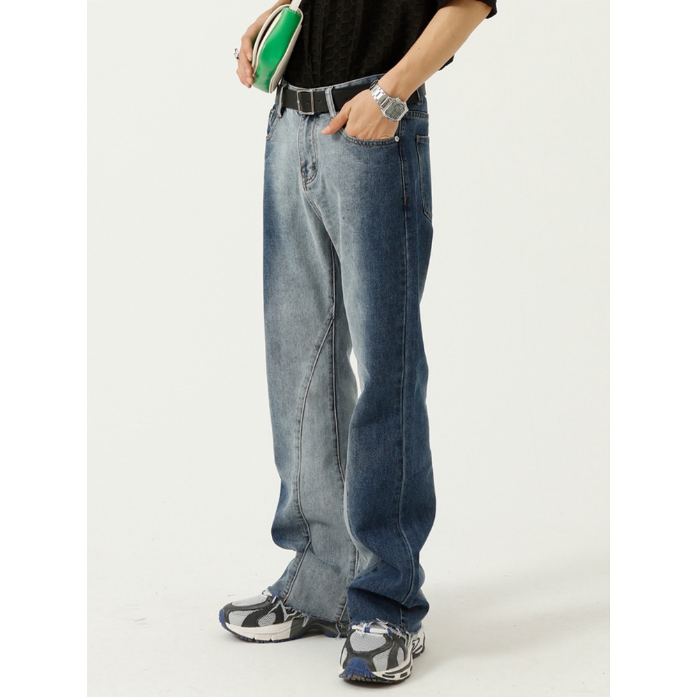 Voguo Rơ Le Phong Cách Niche Nhuộm Màu Gradient Dáng Rộng Eo Vừa Có Nắp Đậy Nhẹ Nhàng Cho Nam Và Nữ