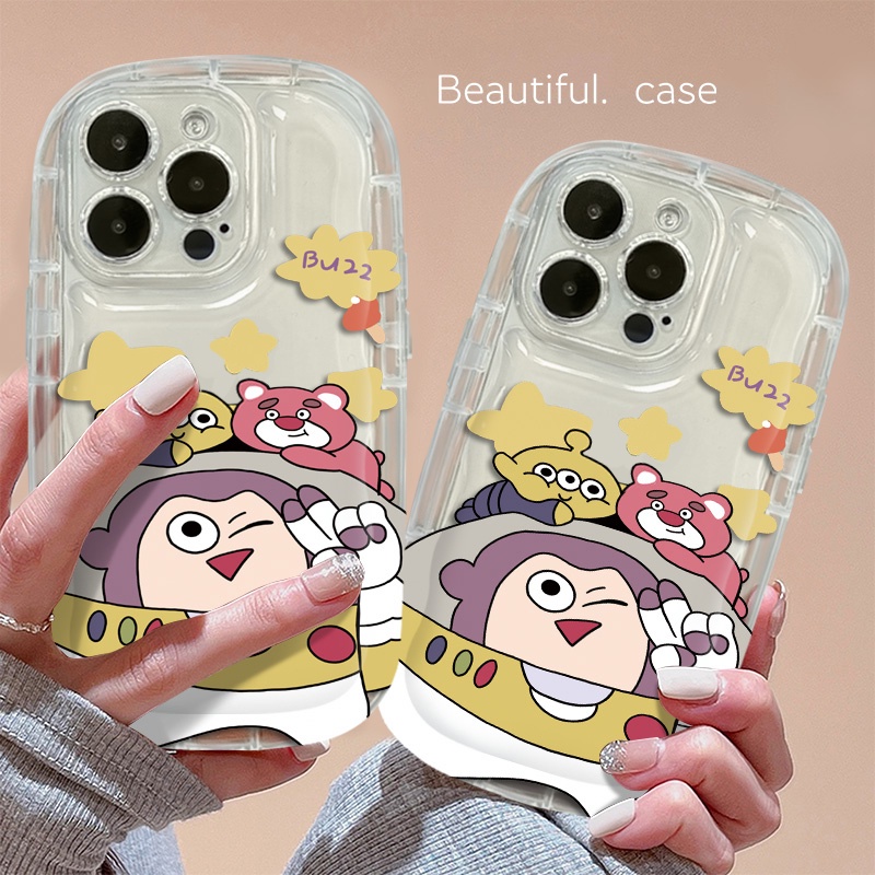 Ốp Điện Thoại Silicon Trong Suốt Họa Tiết Hoạt Hình Dễ Thương Chống Sốc Cho IPhone 14 13 12 11 Pro Max 7 + 8 Plus XS X XR