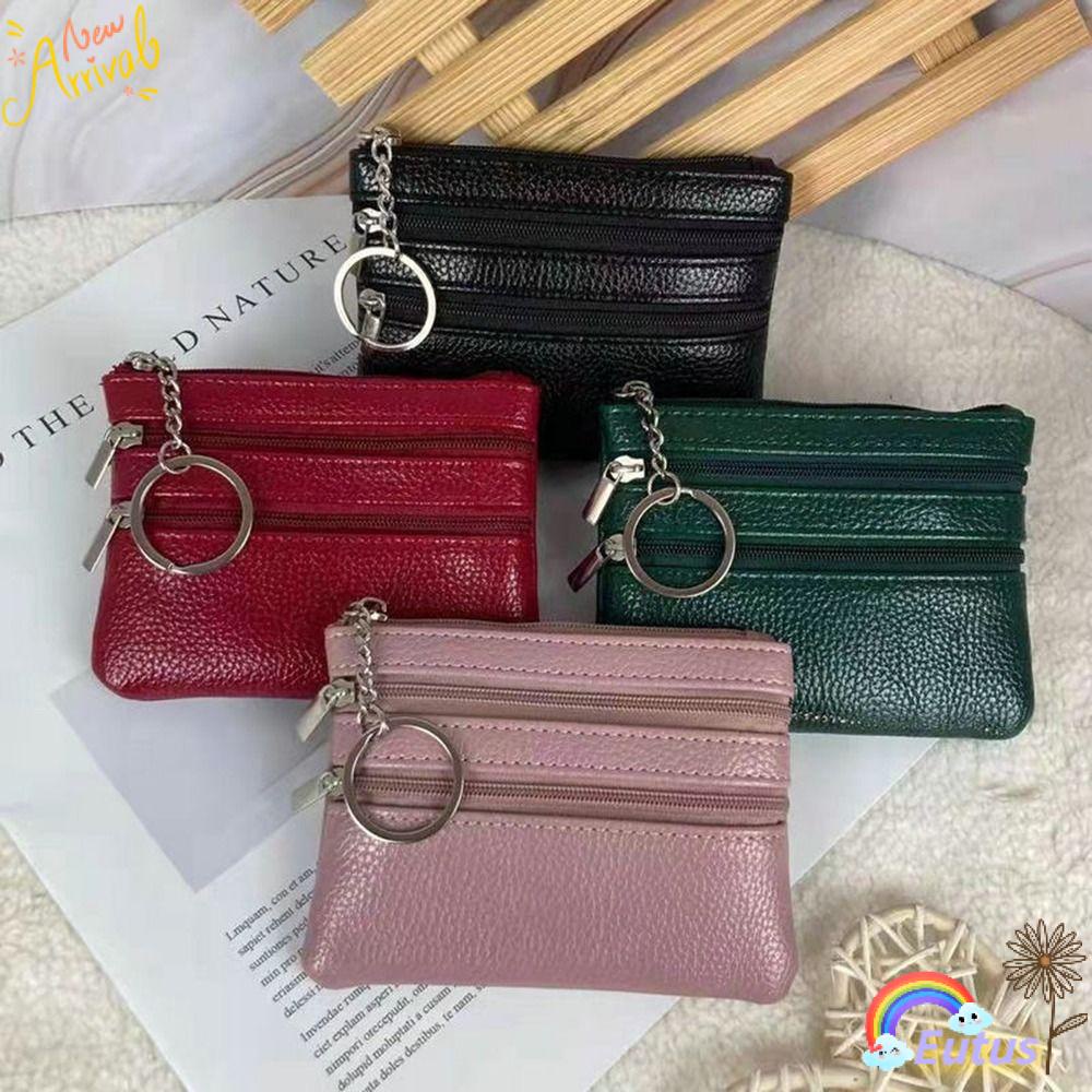 Ví Đựng Tiền / Thẻ Có Móc Khóa Gập Gọn Tiện Dụng Cho Nam Và Nữ