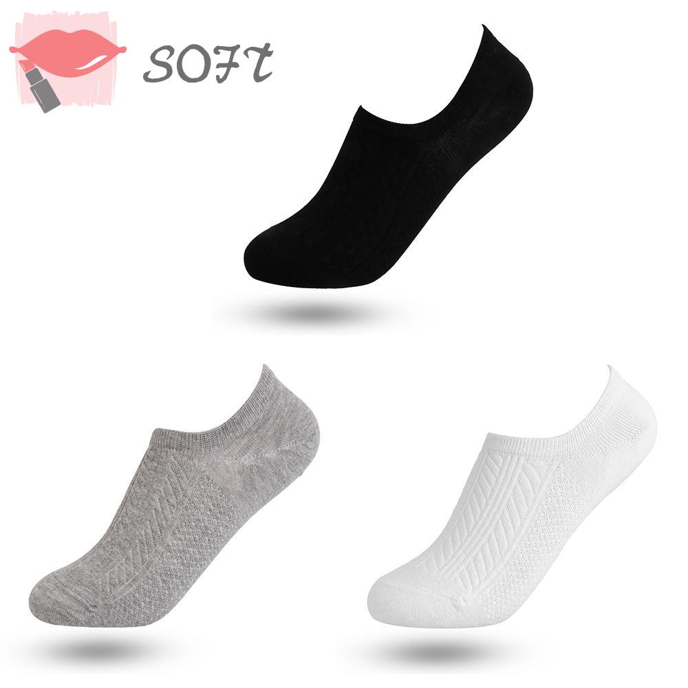 Set 1 / 3 Đôi Vớ Cotton Thoáng Khí Tàng Hình