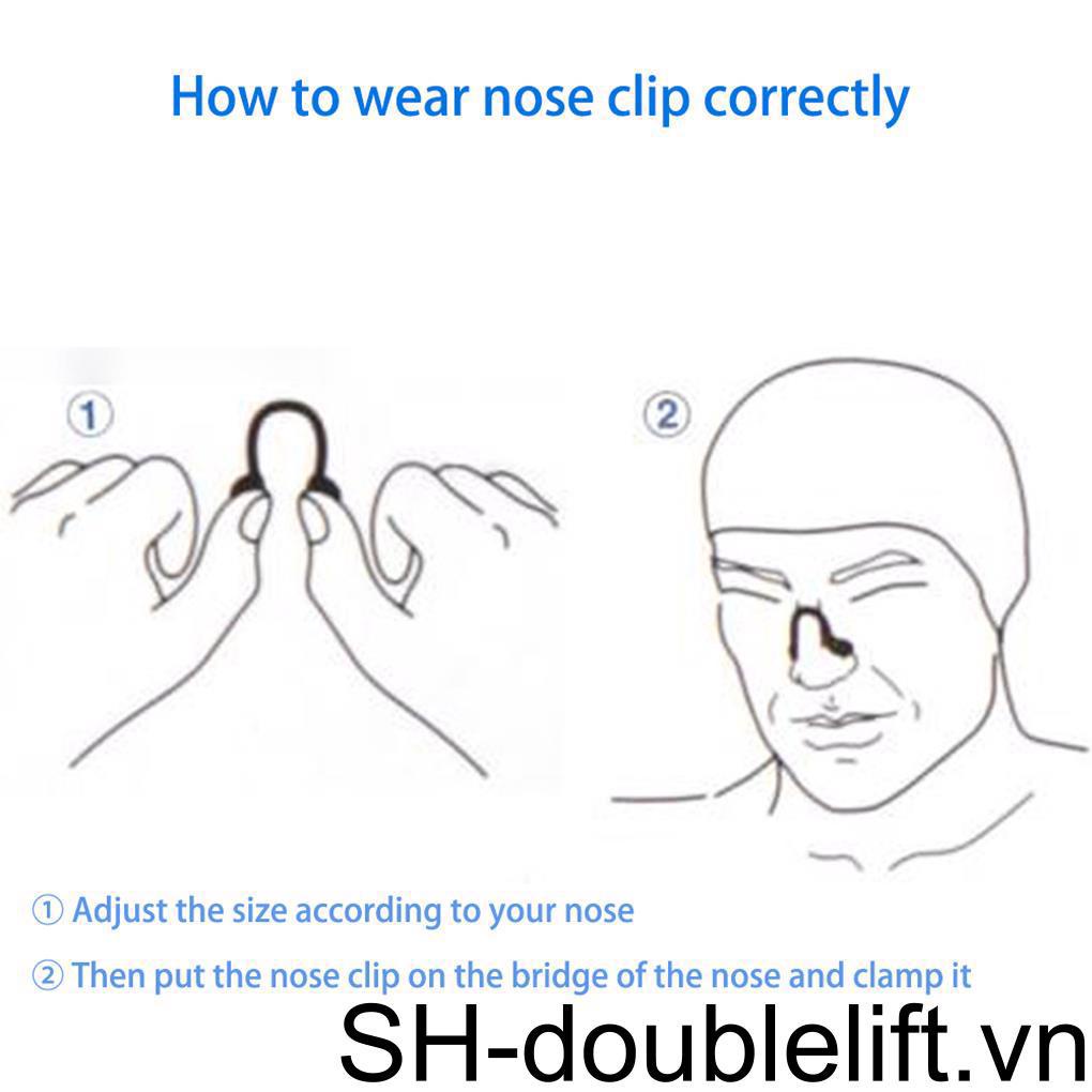 Set 14 Kẹp Mũi Bằng Silicone Chống Thấm Nước Màu Sắc Ngẫu Nhiên Hỗ Trợ Luyện Tập Lướt Sóng Cho Người