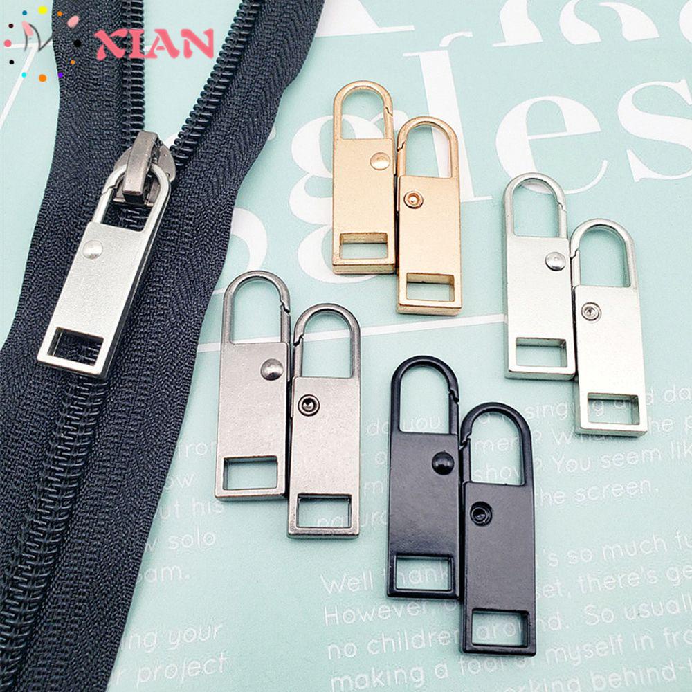 Set 5 Đầu Khóa Kéo Thay Thế Bằng Kim Loại Có Thể Tháo Rời