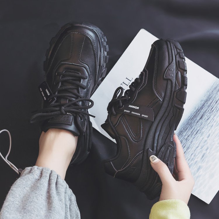 Giày Thể Thao Da Đế Dày Thời Trang Cho Nữ