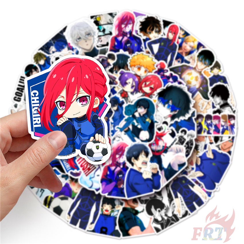 ❉ Set 03 Miếng Dán Màu Xanh Dương Trang Trí Ổ Khóa Series 03 ❉ Bộ 50 Sticker Chống Thấm Nước Họa Tiết Doodle Hợp Thời Trang