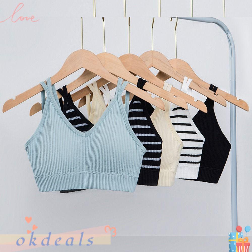 Okdeals Áo Lót Tích Hợp Mút Đệm Ngực Không Đường May Cho Nữ