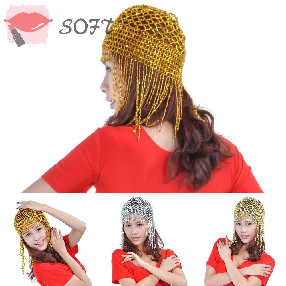 Mũ Múa Bụng SOFTNESS Đính Tua Rua Độc Đáo Cho Bữa Tiệc