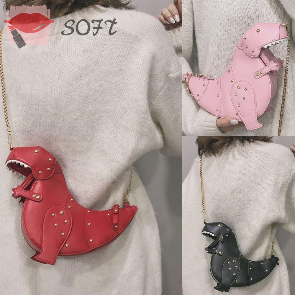 Túi Xách Da PU Mềm Đính Đinh Tán Thời Trang Cho Nữ