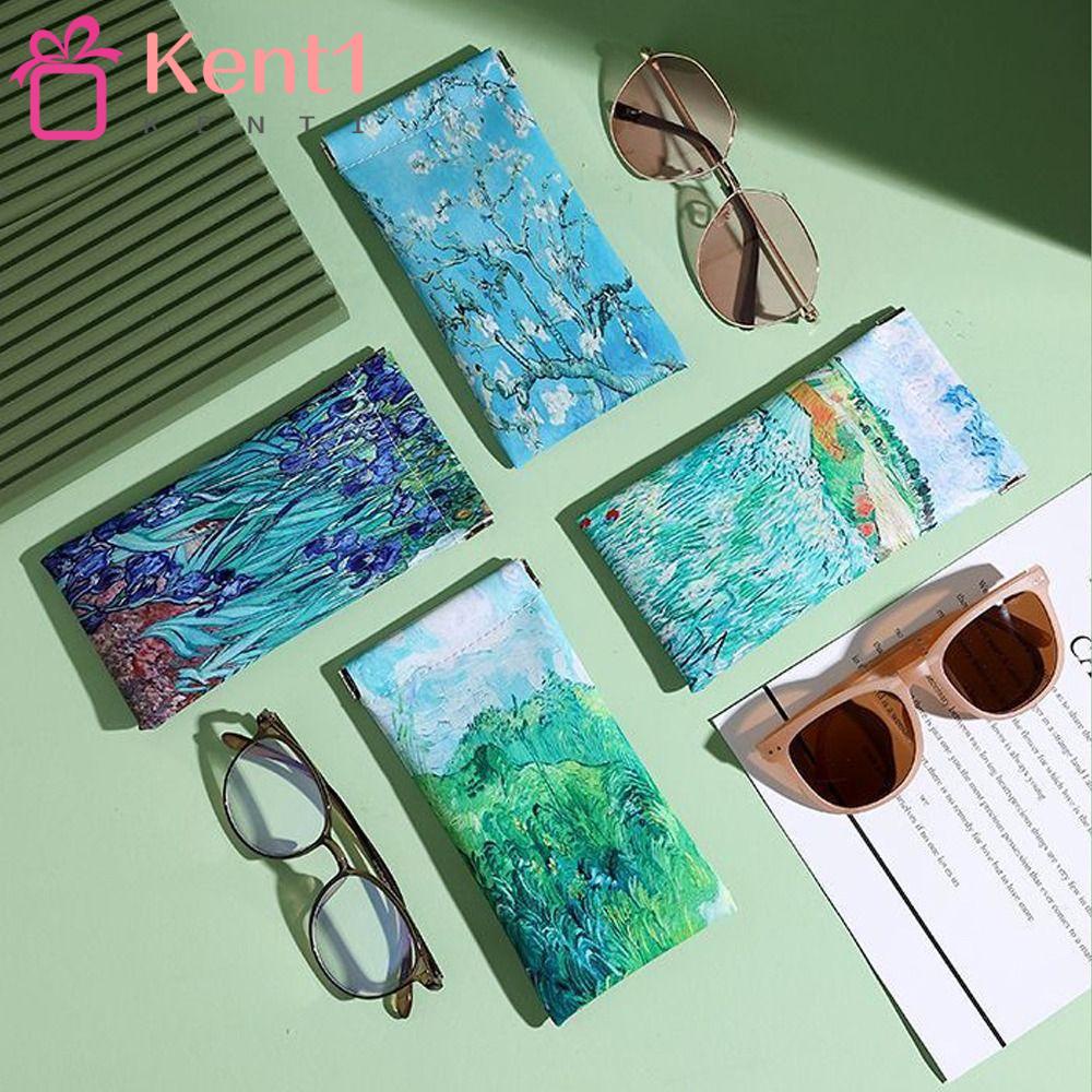 Kent1 Túi Đựng Mắt Kính In Họa Tiết Hoa Dày Dặn Di Động Tiện Dụng Cho Nam Và Nữ