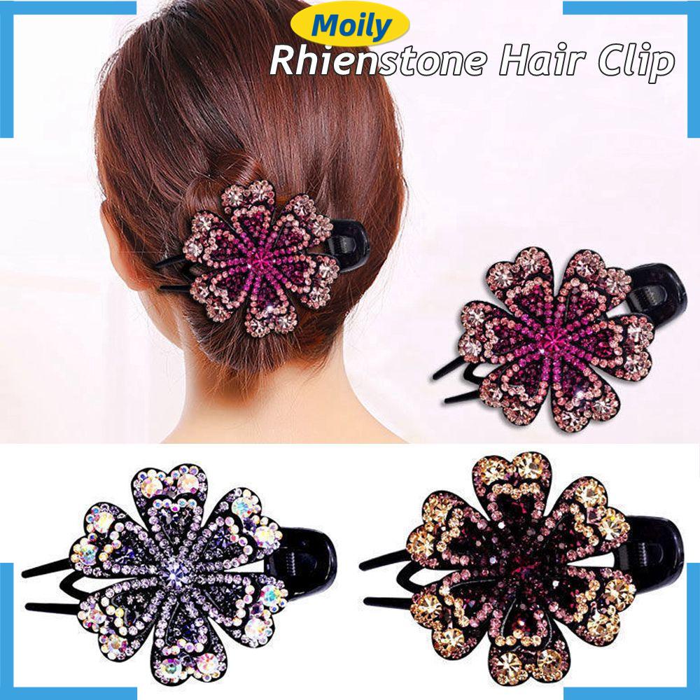 Kẹp Tóc Trơn Màu Xinh Xắn Dành Cho Nữ|Kẹp Tóc Mỏ Vịt Linh Hoạt Siêu Bền