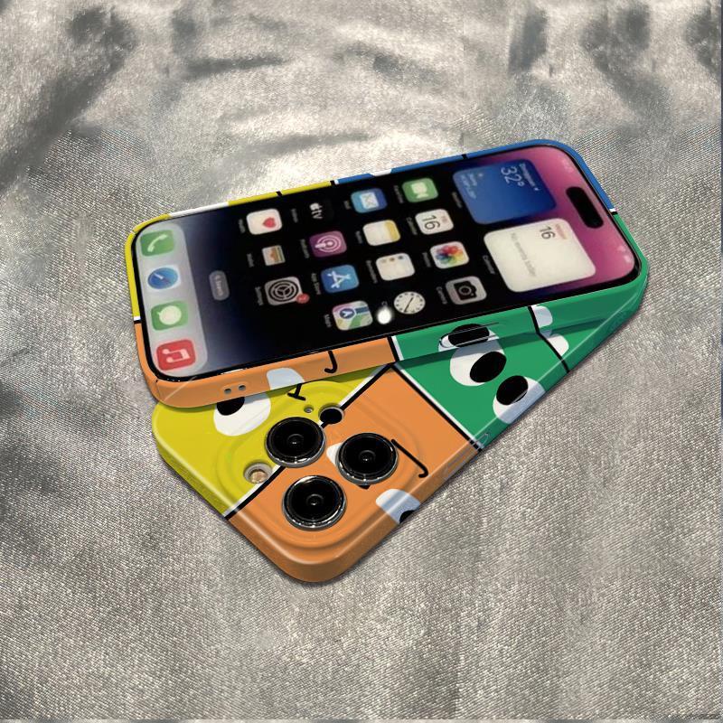 Ốp Điện Thoại Bốn Màu Hình Mặt Cười Cho iPhone127814Ốp Điện Thoại Mềm Chống Sốc Kiểu Dáng Đơn Giản Cho Iphone Pro 13 plus max 6In 11 MBLV