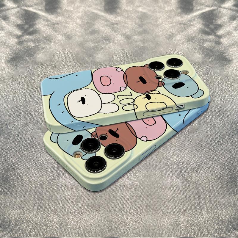 Ốp Điện Thoại Mềm Chống Sốc Họa Tiết Động Vật Cho Iphone 14promax 13 12 11 6In 78plus NQ2X