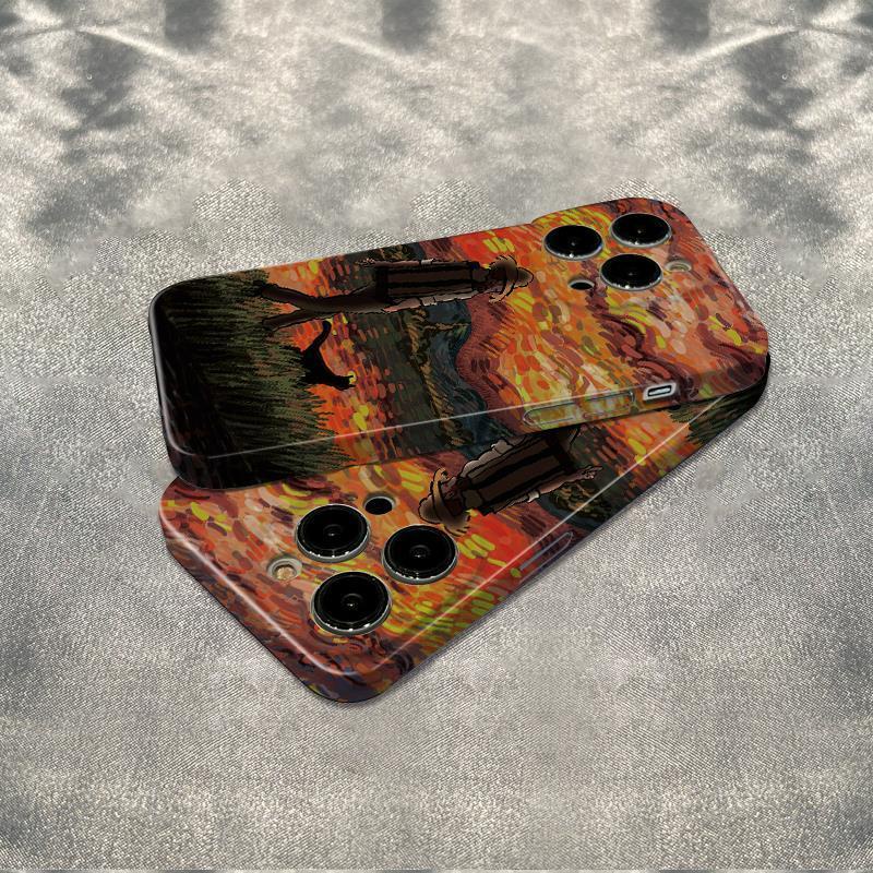 Ốp Điện Thoại Chống Sốc Họa Tiết Tranh Vẽ Van Gogh Đơn Giản Dành Cho Iphone 1211 14 Pro 78 13 Max 6S plus 8B3V