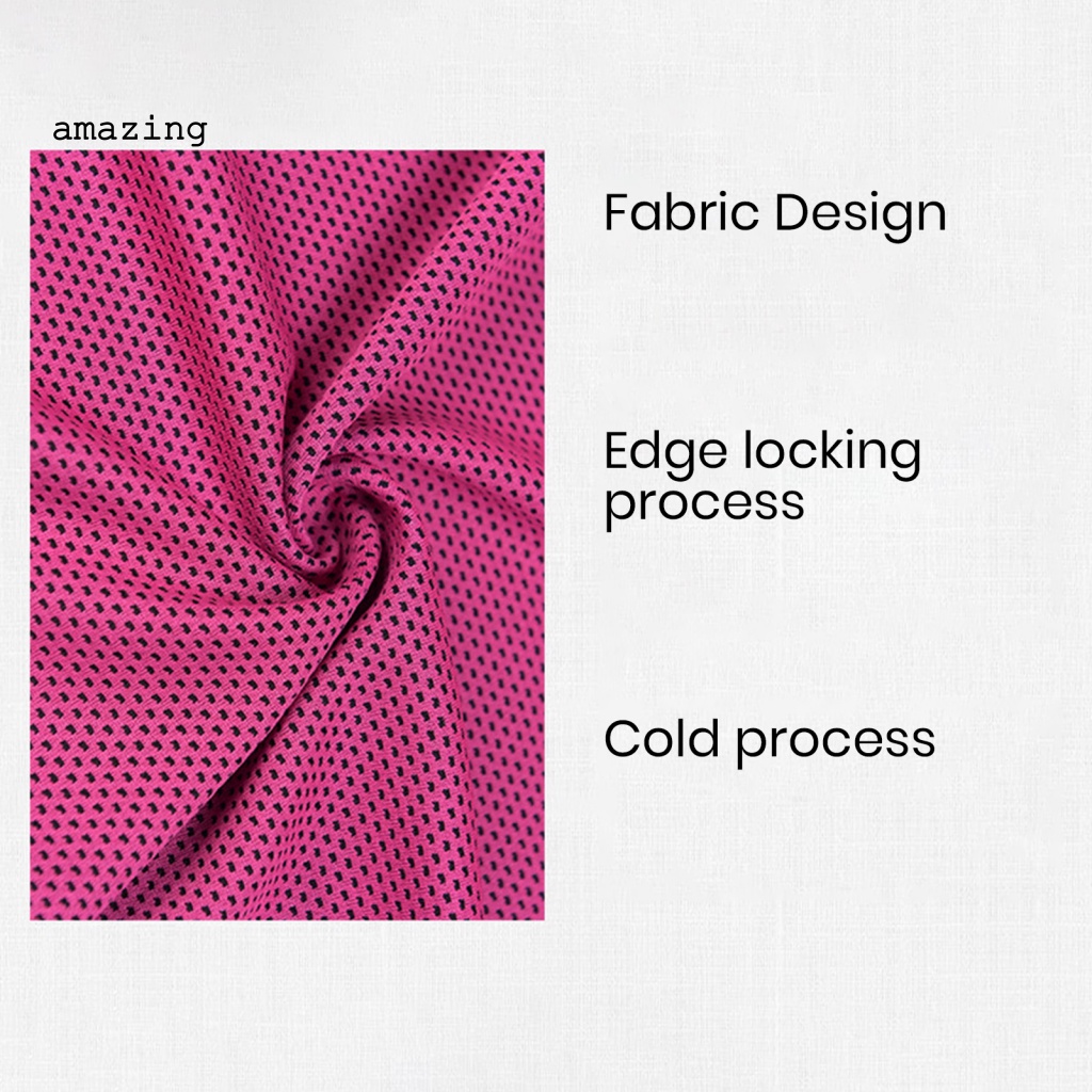 1 Bộ Khăn Làm Mát Siêu Thấm Hút Nhanh Khô Tiện Dụng Cho Mùa Hè