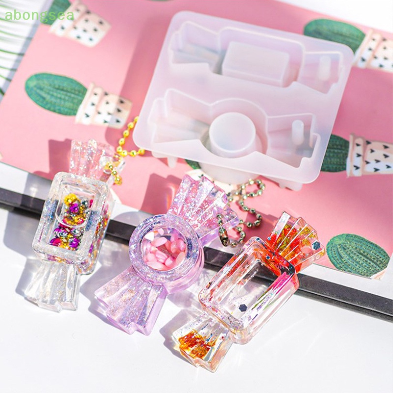 Abongsea Khuôn Silicon Trong Suốt Dạng Cát Chảy Dùng Làm Móc Khóa / Trang Sức DIY