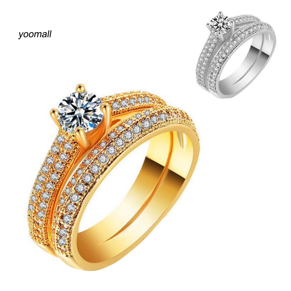 Set 2 Vòng Tay Đính Đá Lấp Lánh Thời Trang Cho Nữ