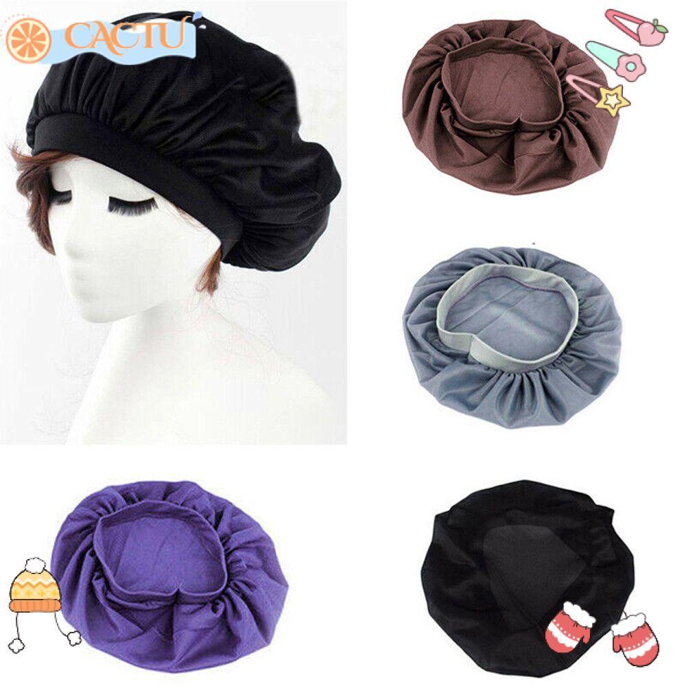 Mũ Trùm Đầu Bằng Lụa Satin Phối Lưới Thoáng Khí Thời Trang Cho Nữ