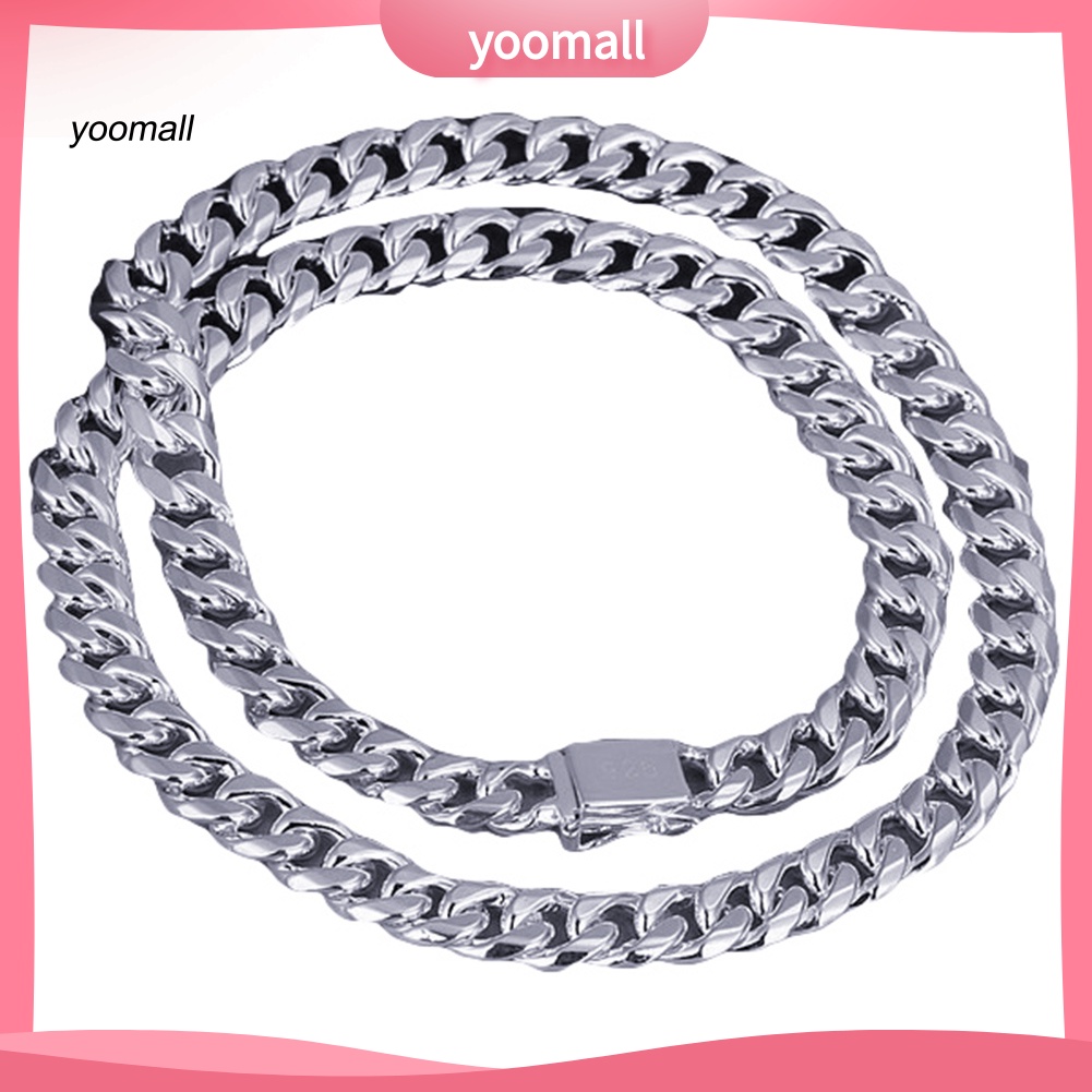 Vòng cổ Dạng Con Dấu Dày Bản Rộng Thời Trang Cho Nam