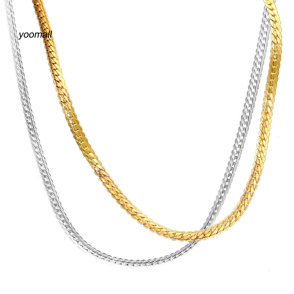Vòng cổ Dạng Xoắn 20Inches 5mm Lâu Trôi Dễ Phối Đồ Thời Trang Dự Tiệc Cho Nam