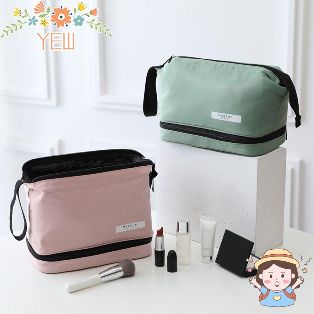 Túi Đựng Mỹ Phẩm Hai Lớp Thiết Kế Nhỏ Gọn Tiện Dụng Mang Theo Du Lịch