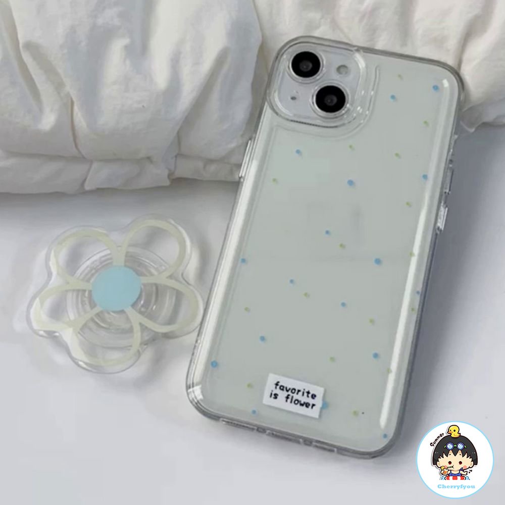 Ốp Điện Thoại TPU Mềm Trong Suốt Chống Trượt Có Giá Đỡ Hình Hoa Cho IPhone 11 12 13 14 Pro Max 14 Plus