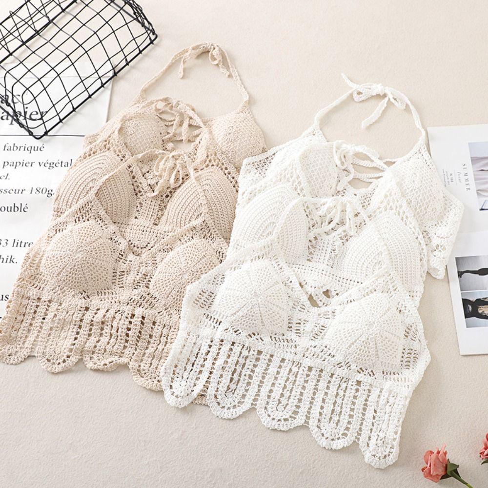 Áo Croptop Dệt Kim Hở Lưng Phong Cách Bohemian Thời Trang Cho Nữ
