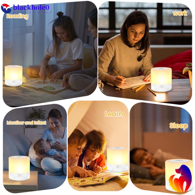 Đèn Ngủ RGB 7 Màu Sắc Tùy Chọn Có Thể Sạc Lại Bằng Cổng USB Kèm Móc Tiện Dụng