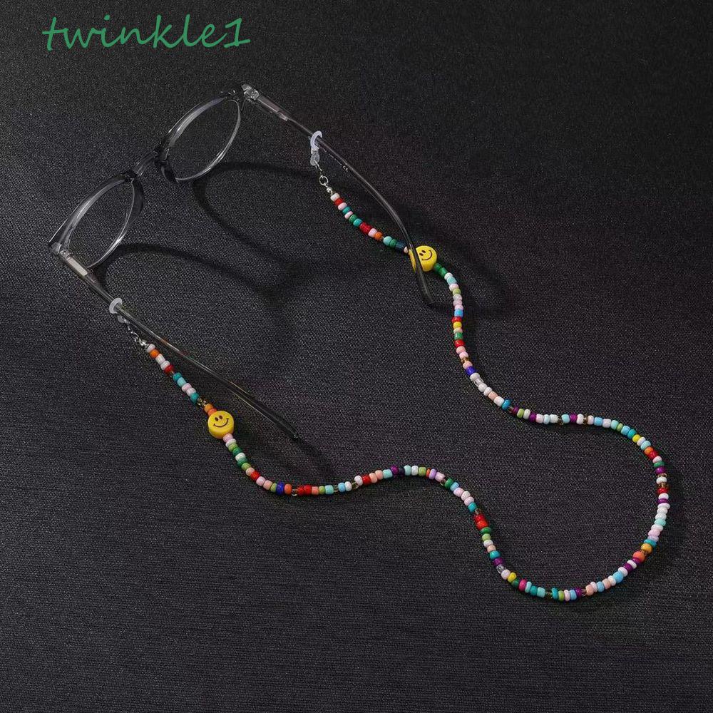 TWINKLE Dây Đeo Mắt Kính Đính Hạt Họa Tiết Hoạt Hình Dễ Thương Cho Ba Mẹ Và Bé