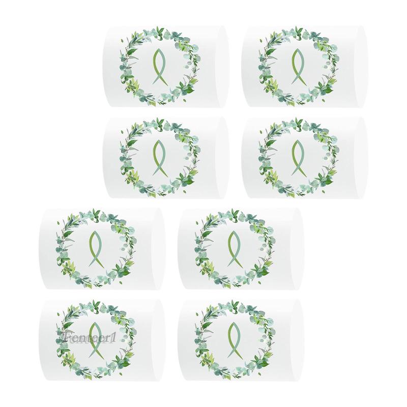 1 [Fenteer1] 8 Túi Bọc Nến / Đèn Bàn Trang Trí Nội Thất Nhà