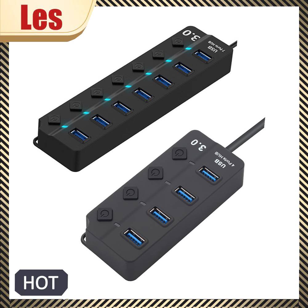 Bộ Chia Cổng USB 3.0 Kèm Công Tắc Nguồn Cho Máy Tính