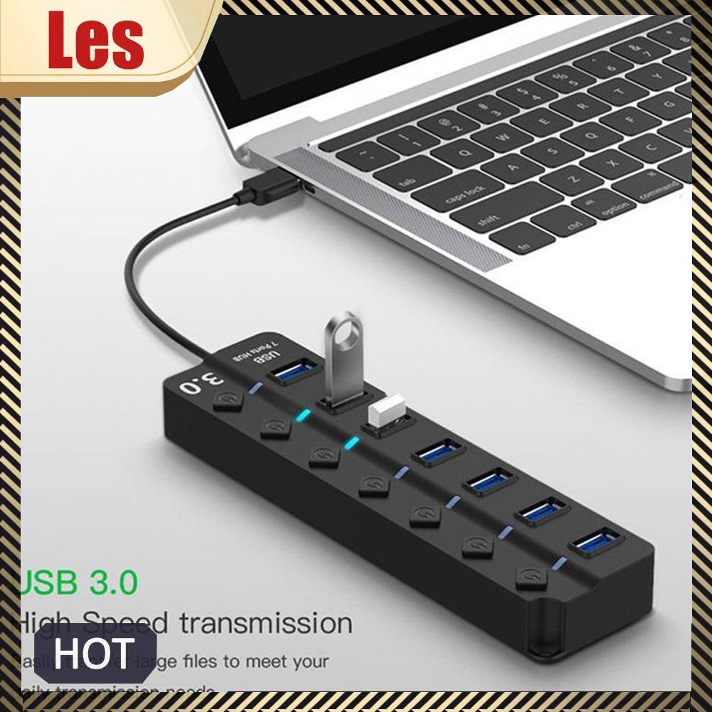 Bộ Chia Cổng USB 3.0 Kèm Công Tắc Nguồn Cho Máy Tính