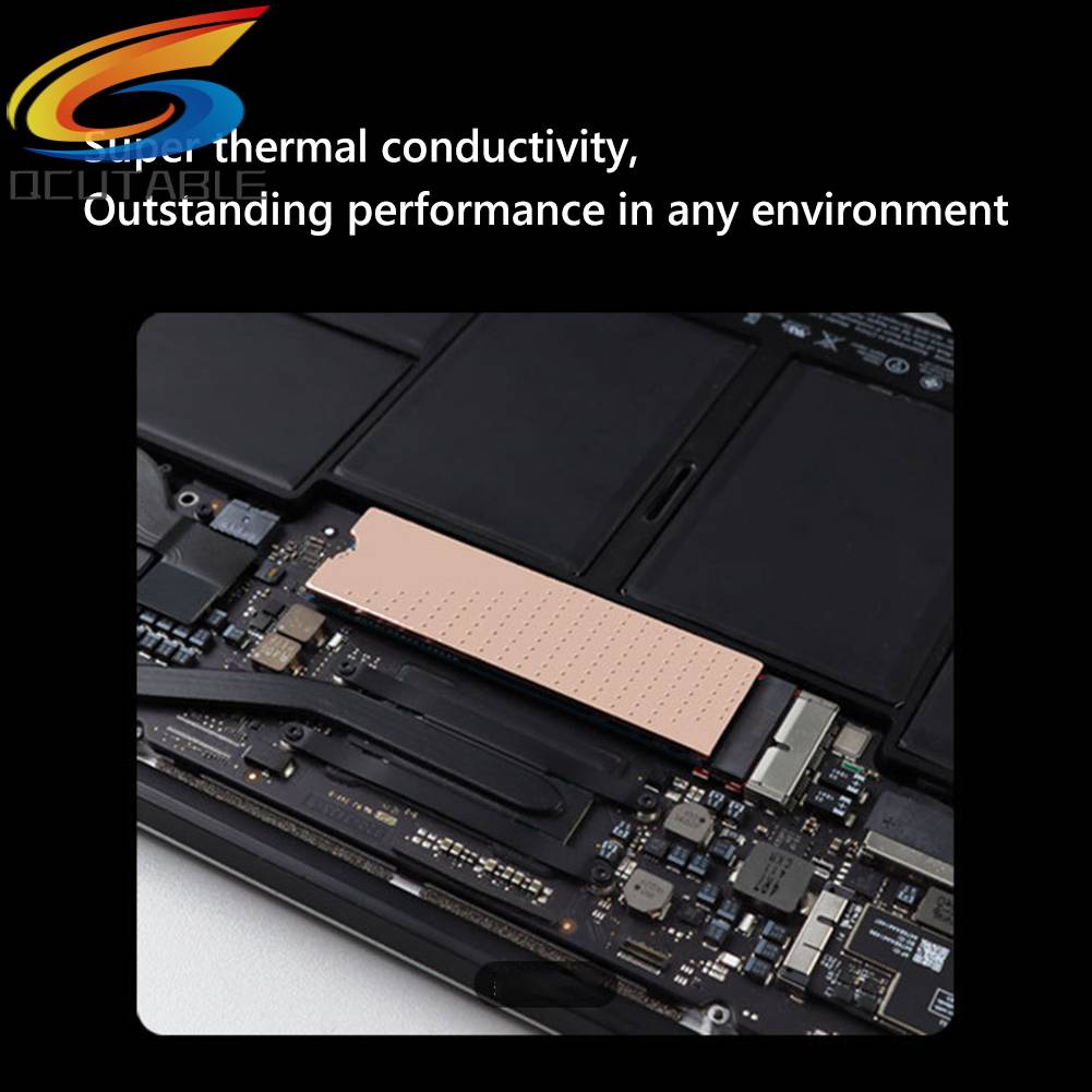 Bộ Tản Nhiệt Bằng Đồng Với Đệm Silicone Tản Nhiệt Cho M.2 2280 SSD