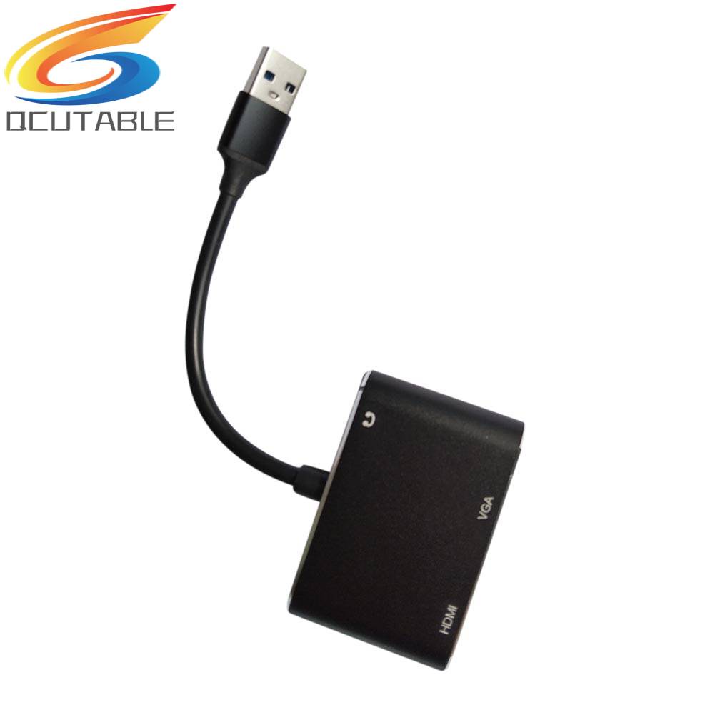 Bộ Chia Cổng Âm Thanh 3.5 USB C VGA Cho PC Laptop TV