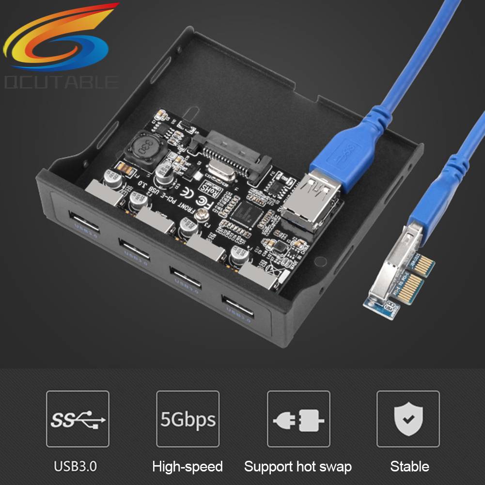 Bảng Mạch Chuyển Đổi PCI-E 1X Sang USB 3.0 4 Cổng USB 5Gbps
