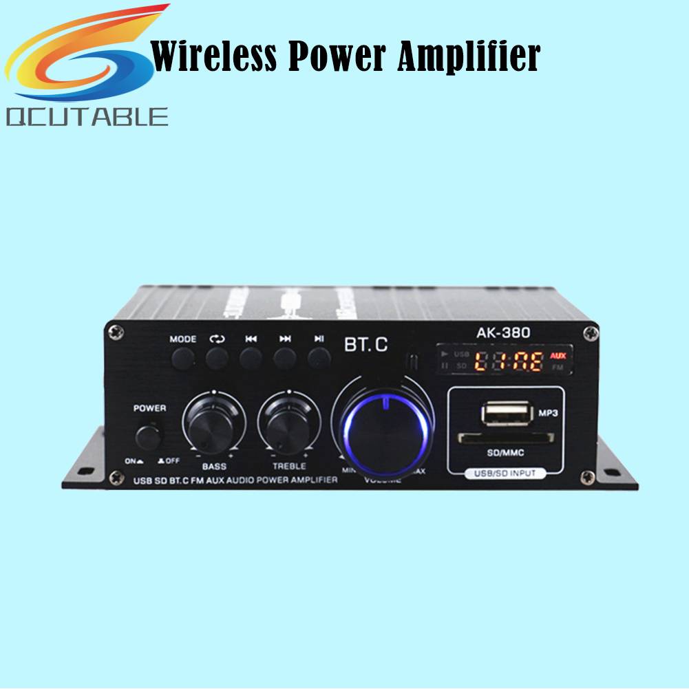 Bộ Khuếch Đại Âm Thanh Bluetooth AK380 12V 2 Kênh HIFI Chuyên Dụng Cho Gia Đình