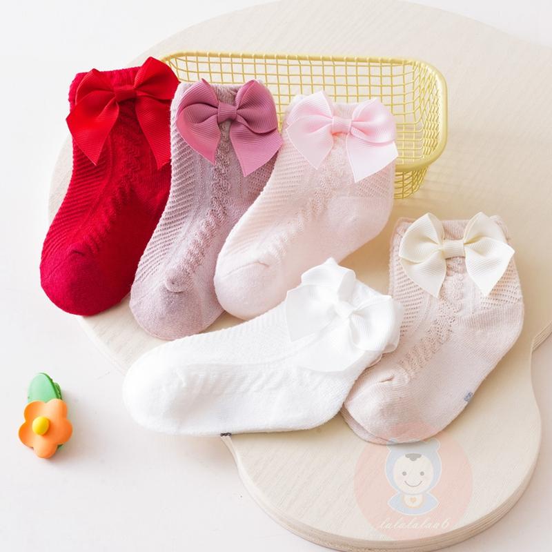 Tất Cotton Mềm Mại Đính Nơ Xinh Xắn Cho Bé Gái LAA6