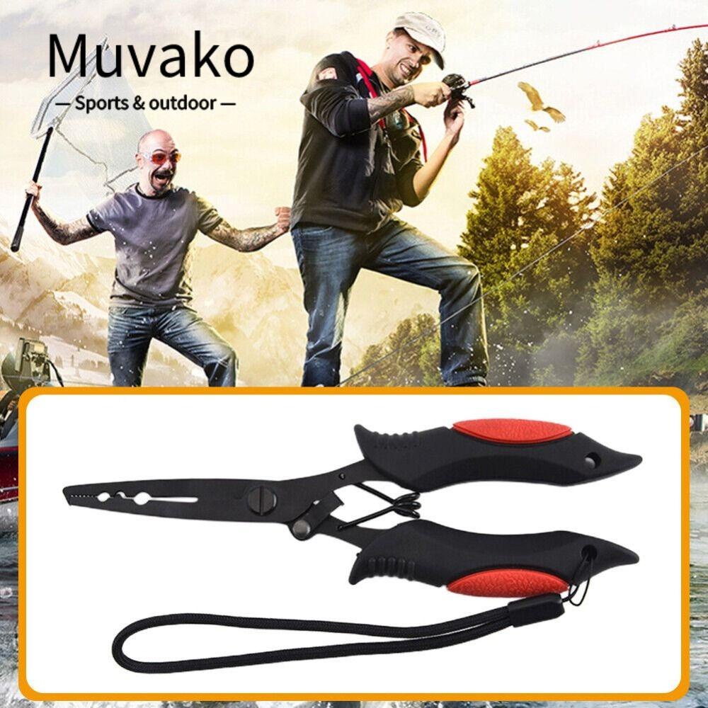 MUVAKO Kìm Gỡ Lưỡi Câu Cá Đa Năng Bằng Thép Không Gỉ