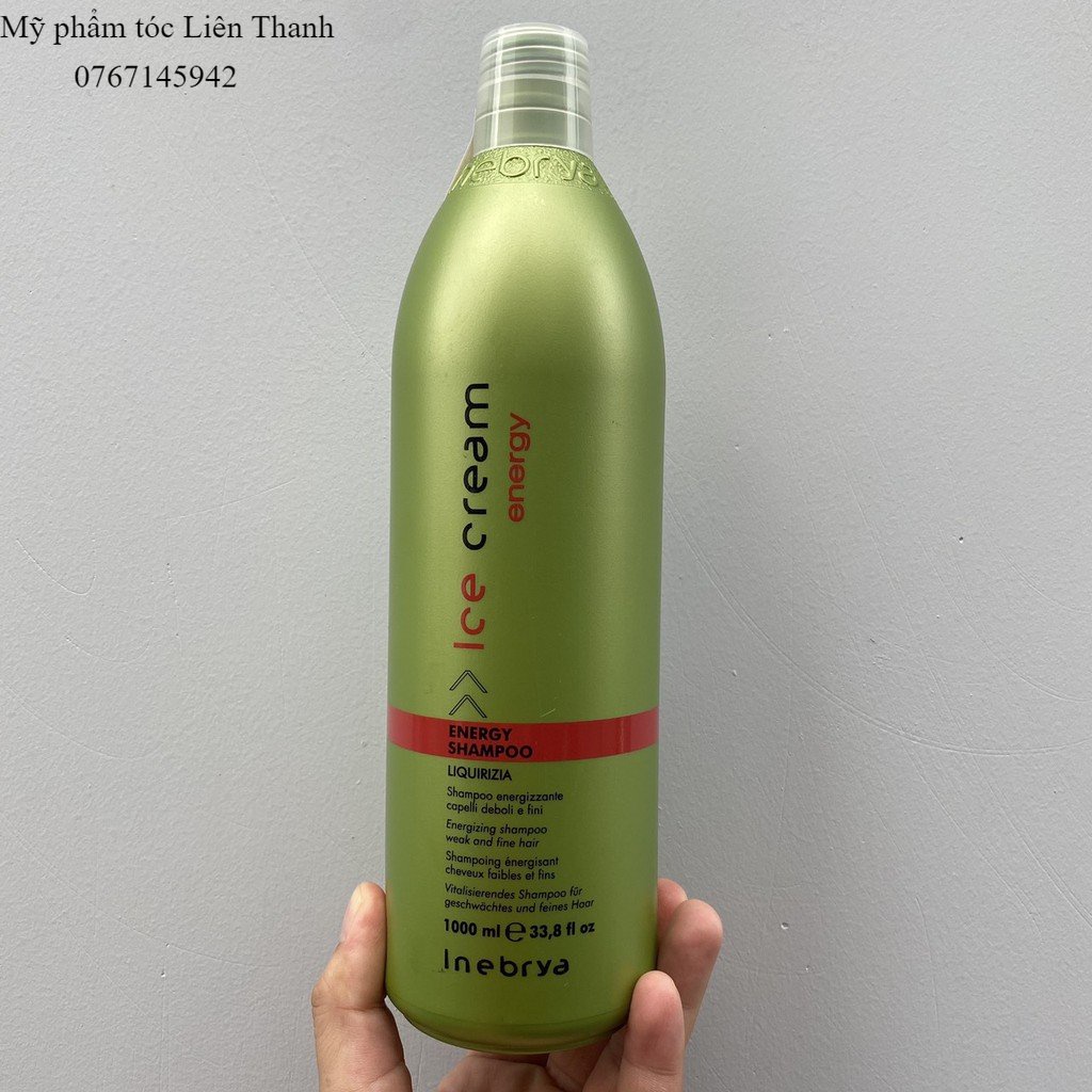Dầu gội chống rụng tóc Inebrya Ice Cream Energy ( Anti Hair Loss 1000ml-2023)