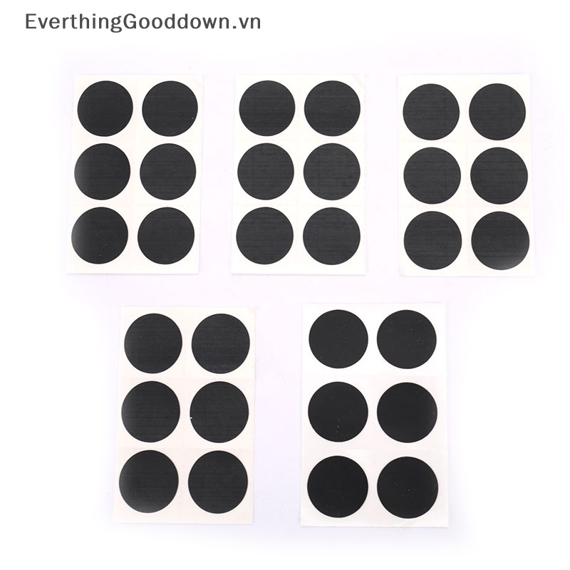 Everthinggooddown Set 30 Miếng Vá Lốp Xe Đạp Nhanh Khô Không Keo
