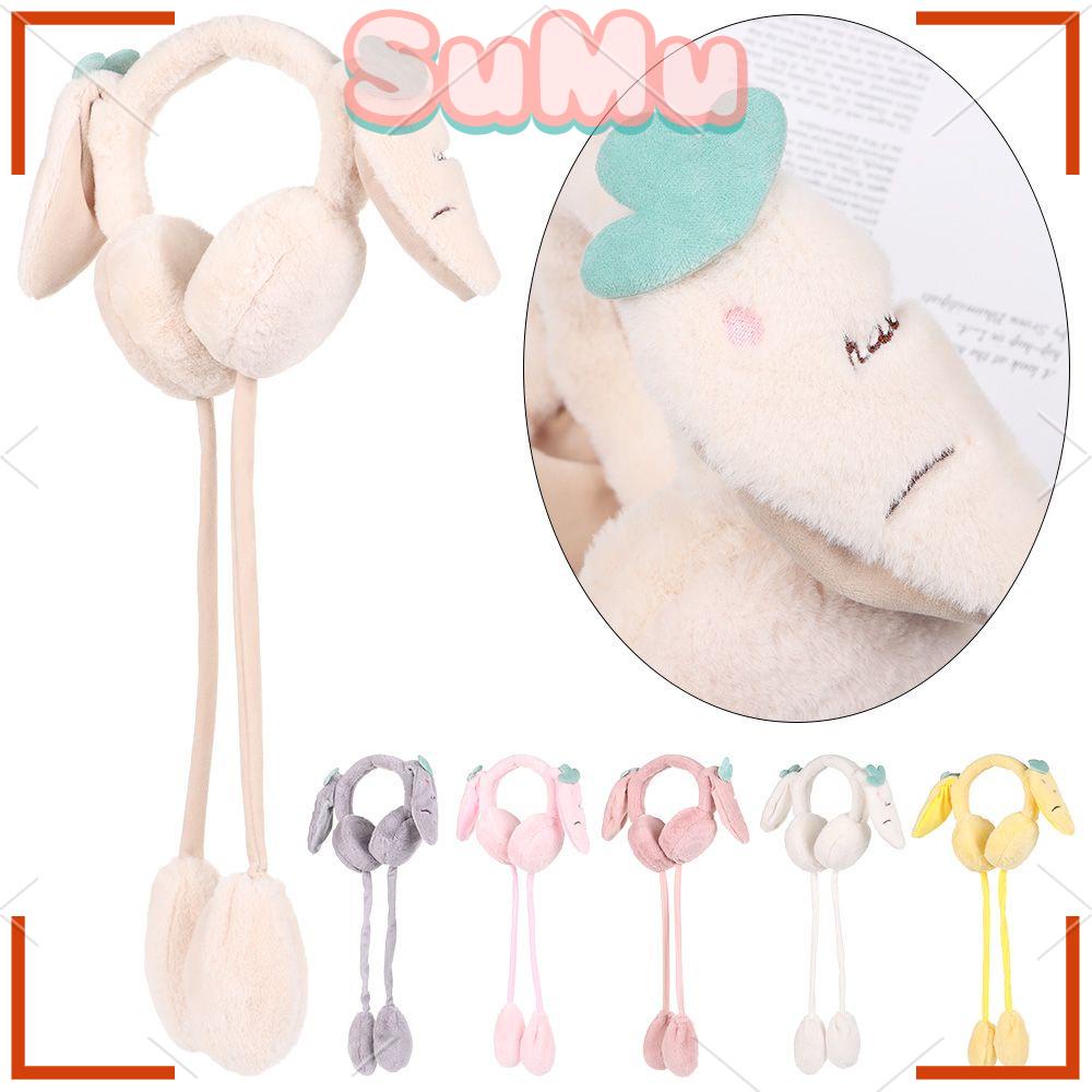 SUMU Chụp Tai Giữ Ấm Mùa Đông Kiểu Hoạt Hình Nhồi Bông Mềm Mại Dành Cho Bé