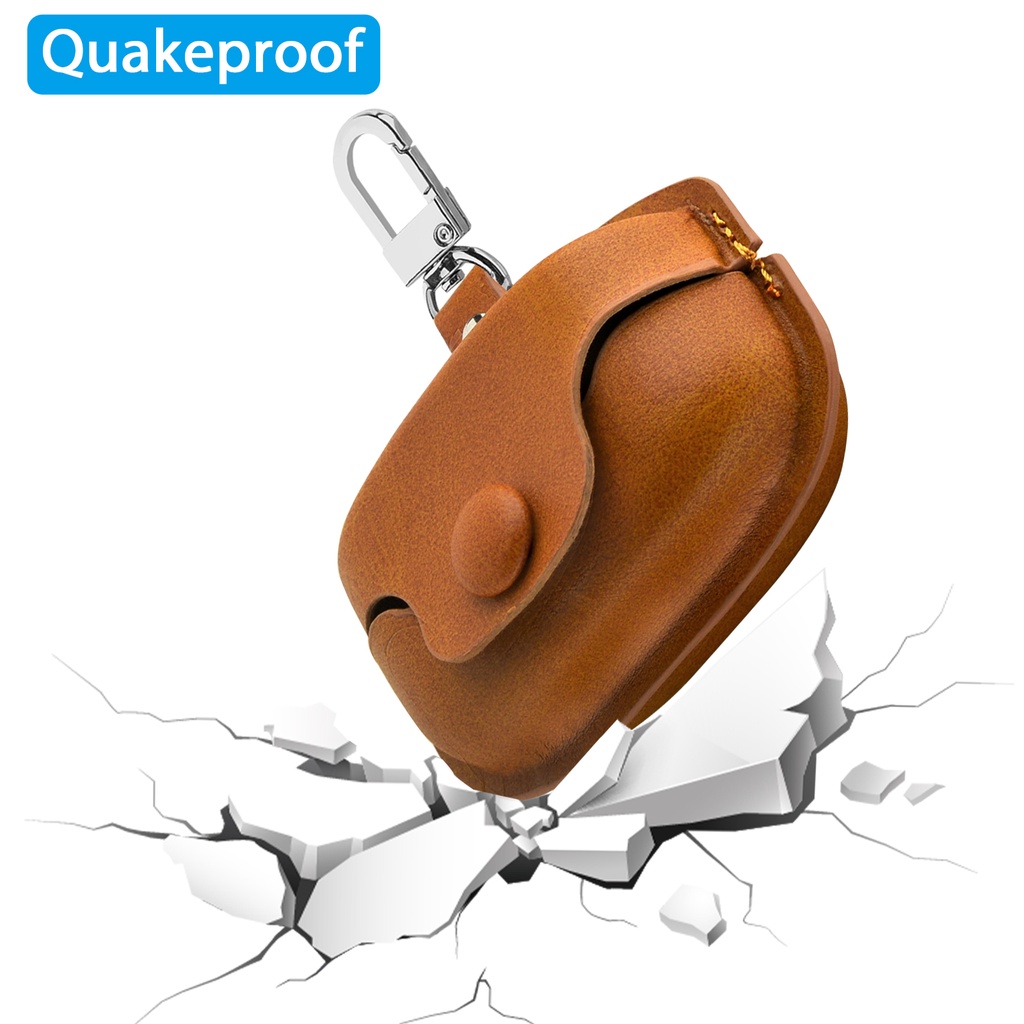 Vỏ Da Bọc Bảo Vệ Tai Nghe Sony WF-1000XM4 Có Móc Khóa