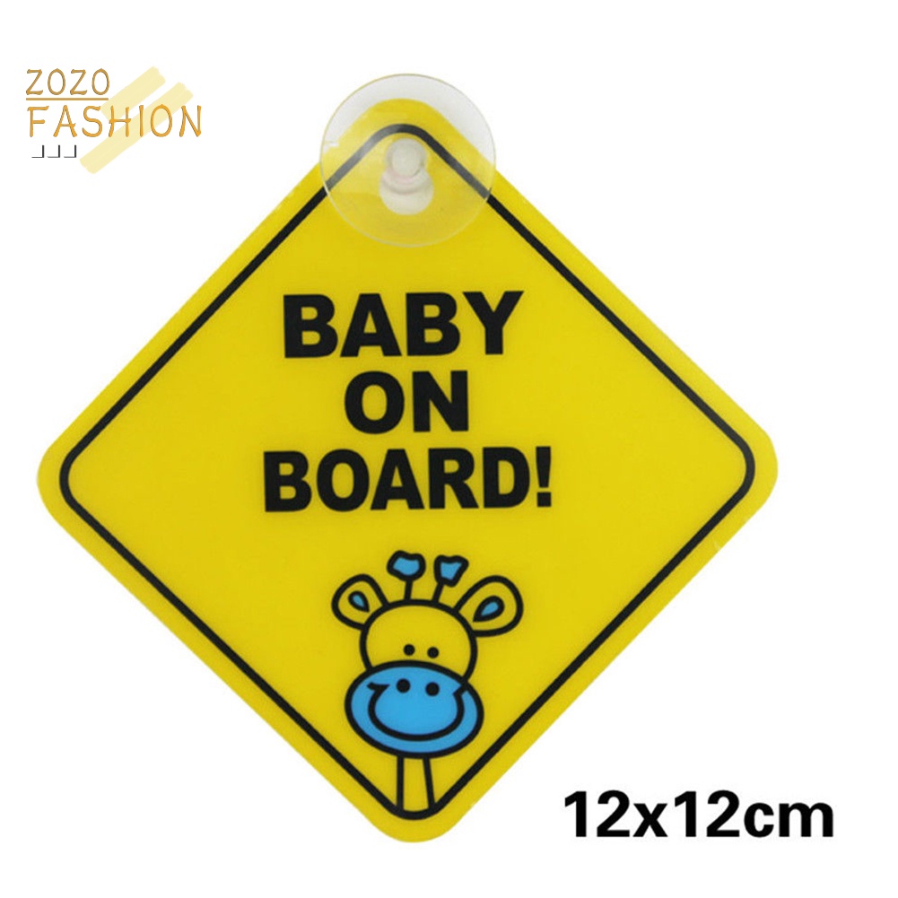 Miếng Dán Cảnh Báo Có Giác Hút Chống Nước Cho Xe Hơi