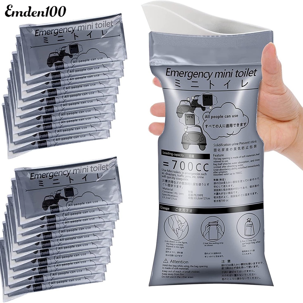 Túi Đi Vệ Sinh Khẩn Cấp 700ml Tiện Lợi Cho Xe Ô Tô