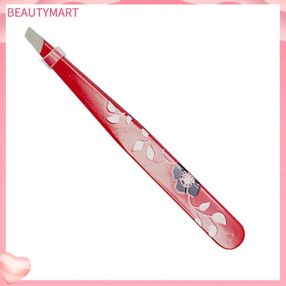 Nhíp Tỉa Lông Mày Bằng Thép Không Gỉ Thiết Kế Họa Tiết Hoa Xinh Xắn